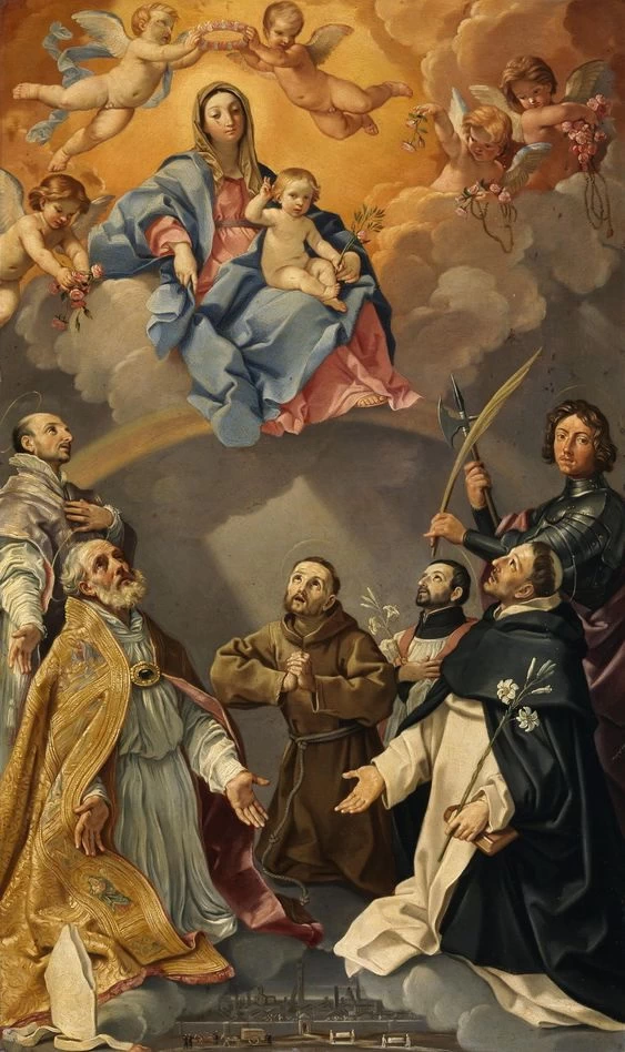 131-La Vergine col Bambino e i Santi Protettori della Città di Bologna 